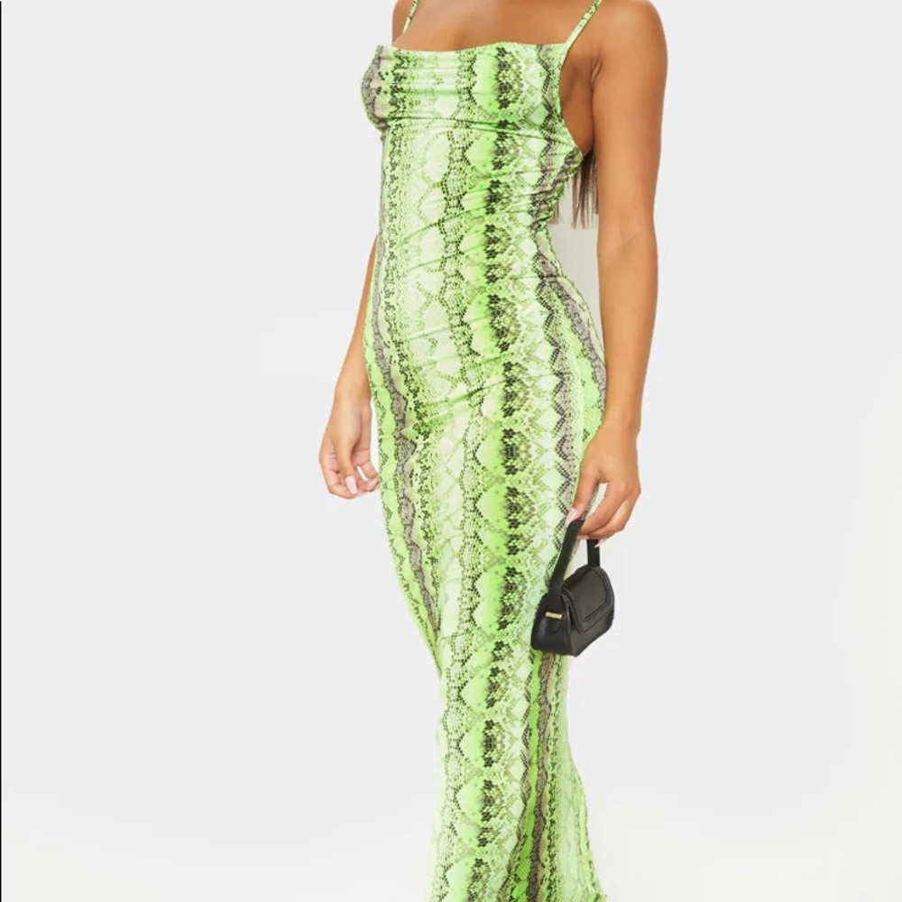 Plt snake maxi dress